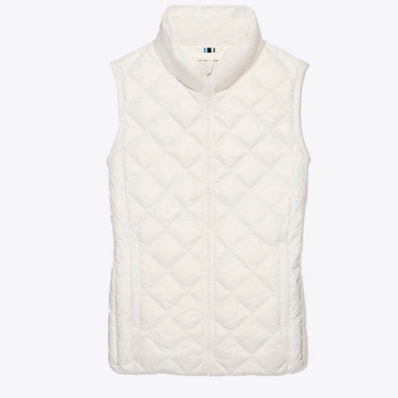 Tory Sport White Down Vest  Size M – 750 Fill Power – Excellent Condition - Picture 1 of 13